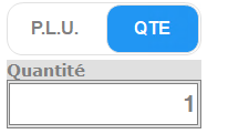 4. SÉLECTEUR P.L.U. / QUANTITÉ