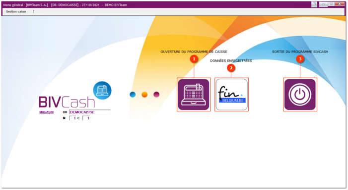 4. Menu de l'écran d'accueil
