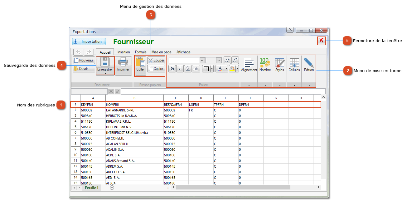 2.6. Exploitation des données exportées