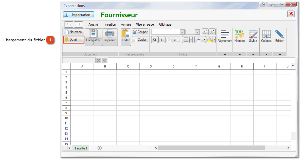 3.2. Importation d'un fichier Excel